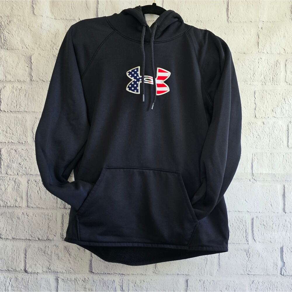 Under Armour‎ Women's Black Big Flag Icon Sweatshirt Medium